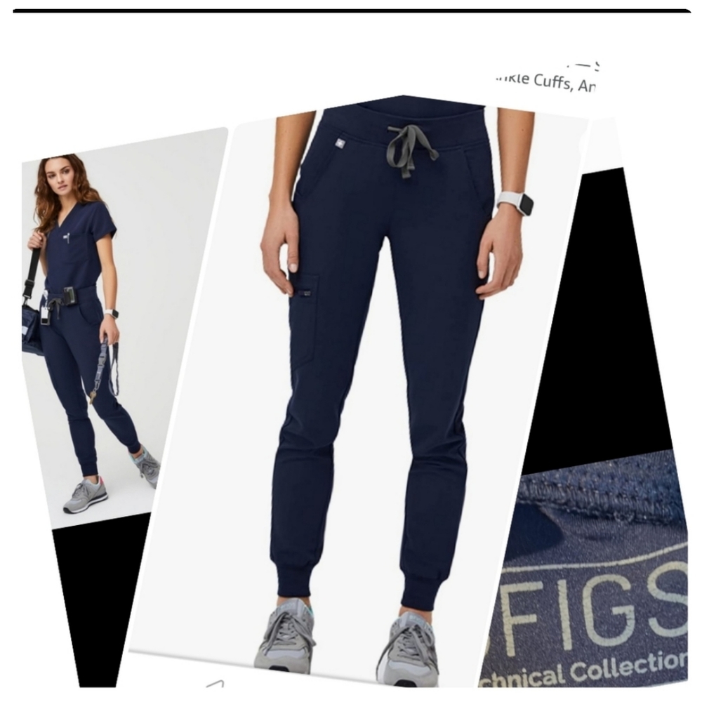 Figs Navy Zamora Joggers Size Small